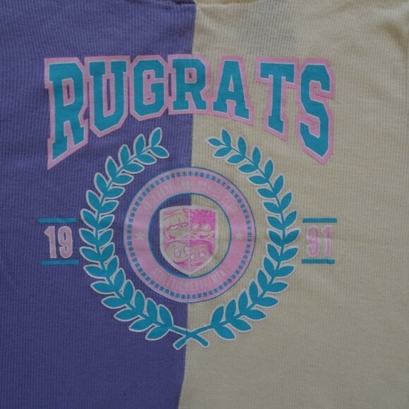 Nickelodeon Rugrats 90s Cartoon T Shirt Women's Size M Purple - Picture 2 of 6